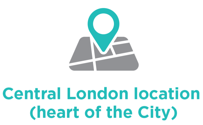 Central London location (heart of the City)