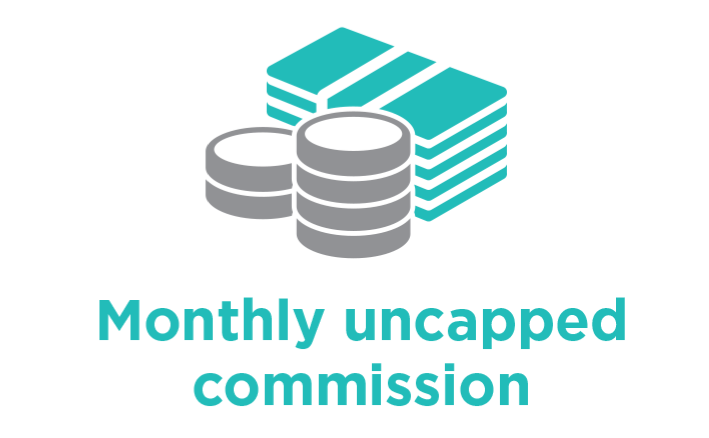 Monthly uncapped commission
